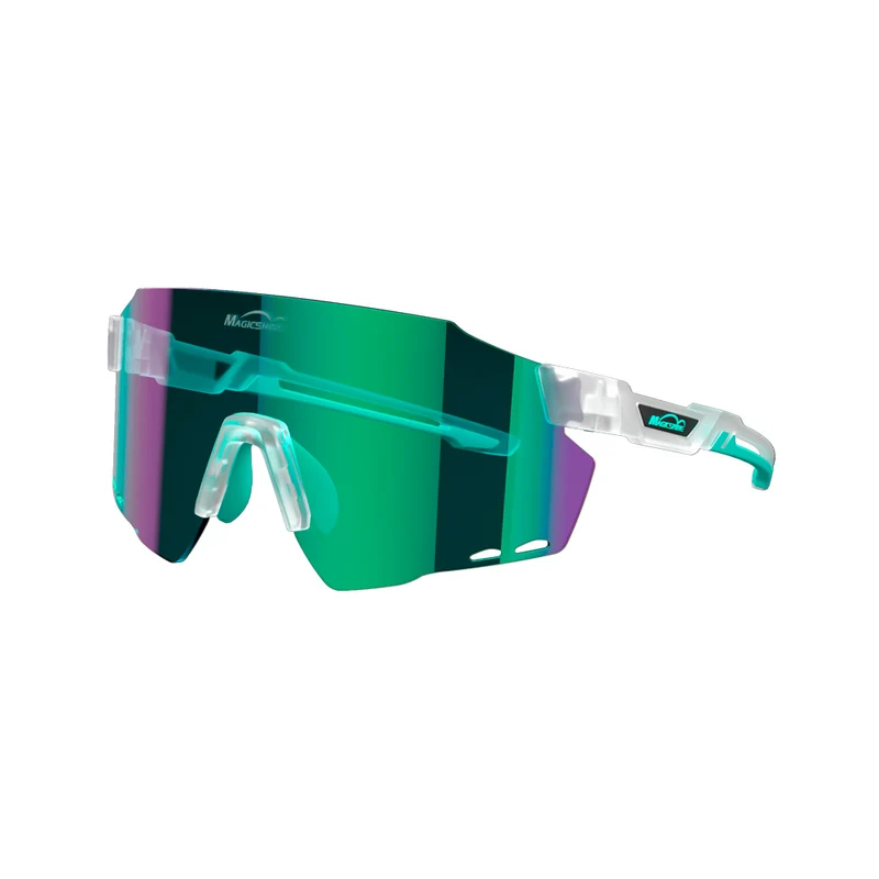 Sonnenbrille Magicshine Windbreaker Classic Weiß/Blau