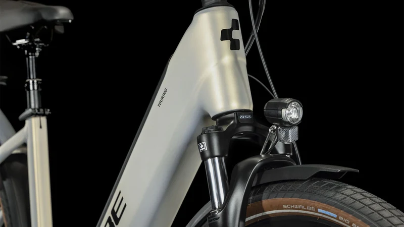 Cube Touring Hybrid Pro 625 Wh E-Bike Easy Entry 28" pearlysilver´n´black