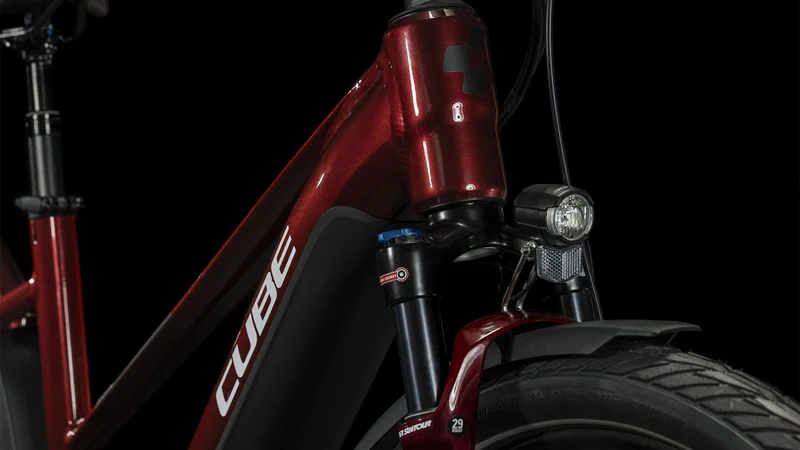 Cube Touring Hybrid EXC 625 Wh E-Bike Trapeze 28" red´n´white