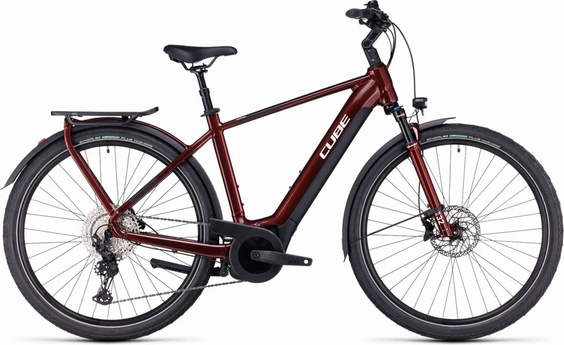 Cube Touring Hybrid EXC 625 Wh E-Bike Diamant 28" red´n´white