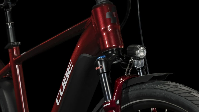 Cube Touring Hybrid EXC 625 Wh E-Bike Diamant 28" red´n´white