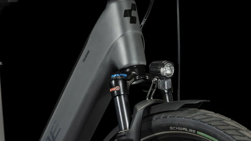 Cube Touring Hybrid EXC 625 Wh E-Bike Easy Entry 28" grey´n´metal