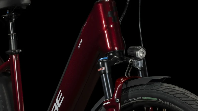 Cube Touring Hybrid EXC 625 Wh E-Bike Easy Entry 28" red´n´white