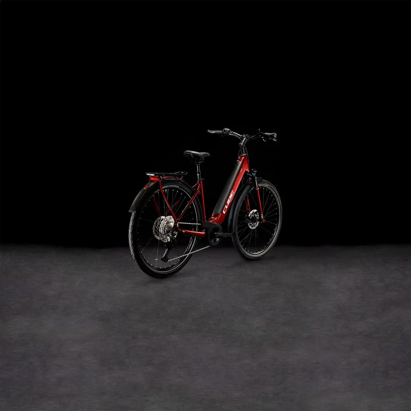 Cube Touring Hybrid EXC 625 Wh E-Bike Easy Entry 28" red´n´white