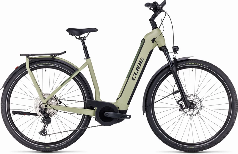 Cube Kathmandu Hybrid SLX 750 Wh E-Bike Easy Entry 28" green´n´olive