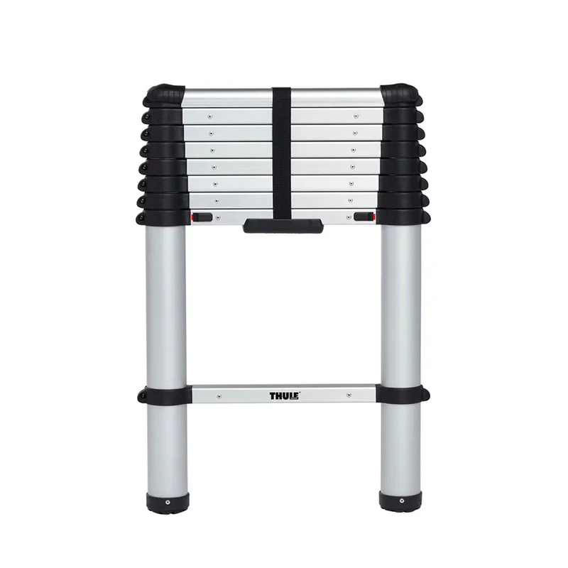 Thule Leiter Teleskopleiter, max. 264 cm, 9 stufig mit Magnet-Adapter und Tasche