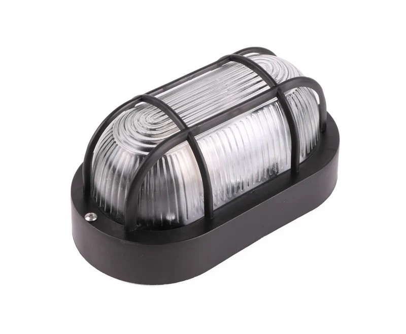 Ovale Bullseye-Lampe Schwarz - Modernes Design, ideal für Wohnzimmer