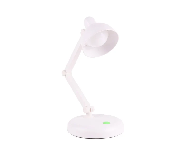 Faltbare kabellose LED-Schreibtischlampe, 120 Lumen, 6000K, Weiß, USB-Option