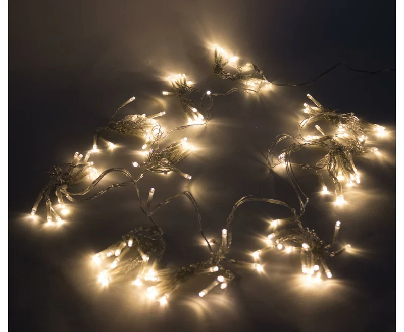 LED-Lichtervorhang, 154 LEDs, 11 Stränge, IP44, Innen/Außen, 8 Modi
