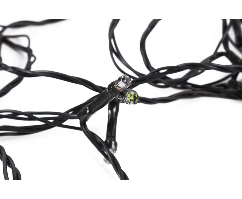 LED-Diamant-Lichterkette 24 m, 200 LEDs, IP44, für innen/außen