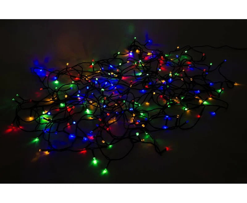 LED-Diamant-Lichterkette 24 m, 200 LEDs, IP44, für innen/außen
