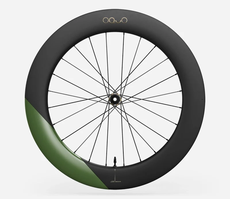 Oquo Hinterrad Rennrad RA80LTD Shimano HG Racing Green Matt