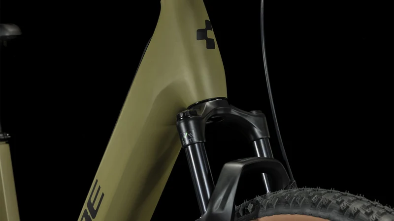 Cube Reaction Hybrid Race 625 Wh E-Bike Hardtail Easy Entry 27,5" olive´n´green