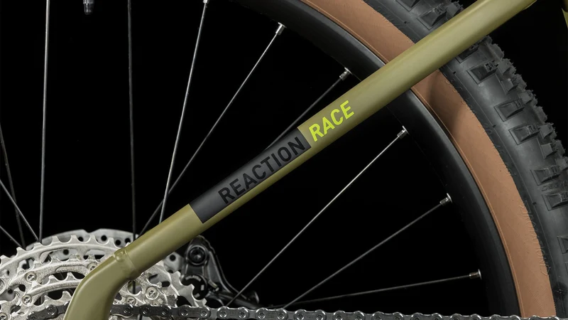Cube Reaction Hybrid Race 625 Wh E-Bike Hardtail Easy Entry 27,5" olive´n´green