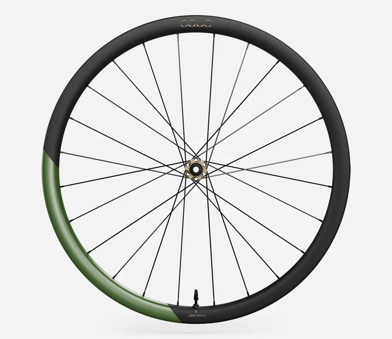 Oquo Vorderrad Rennrad RP35LTD Racing Green Matt
