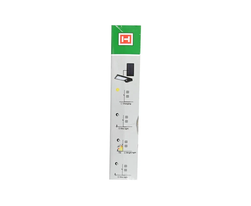 LED-Solar-Wandleuchte 2200 mAh mit Bewegungsmelder, warmweißes Licht