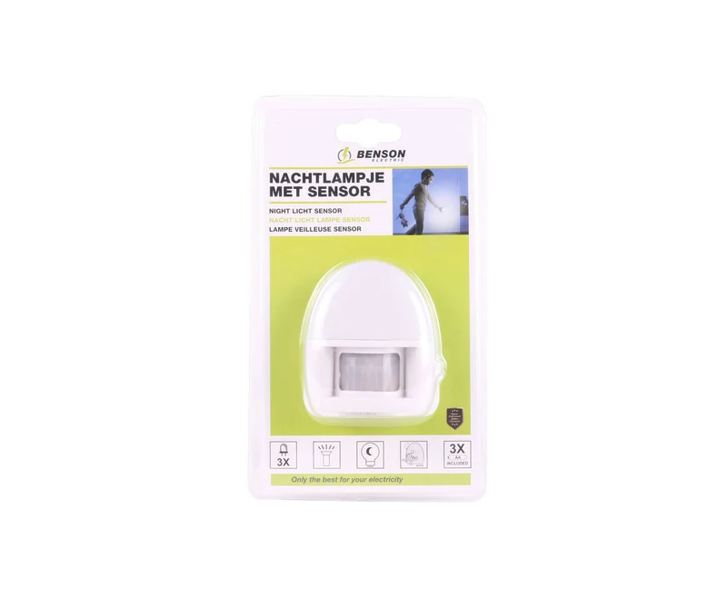 LED-Nachtlicht mit Bewegungssensor, batteriebetrieben, für Flure/Bäder