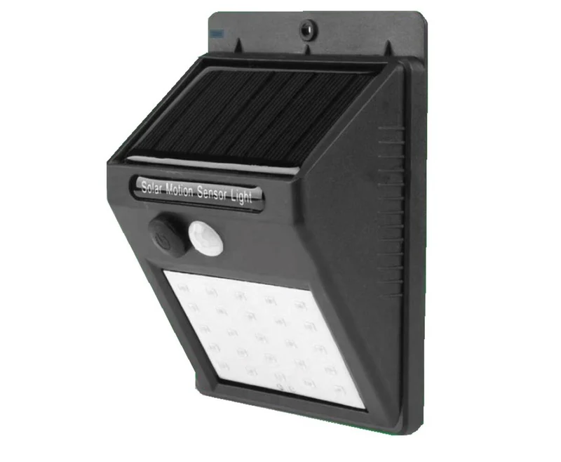 Solar-LED-Wandleuchte mit PIR-Sensor, IP65, Außenbeleuchtung, 3,7-V-Li-Akku