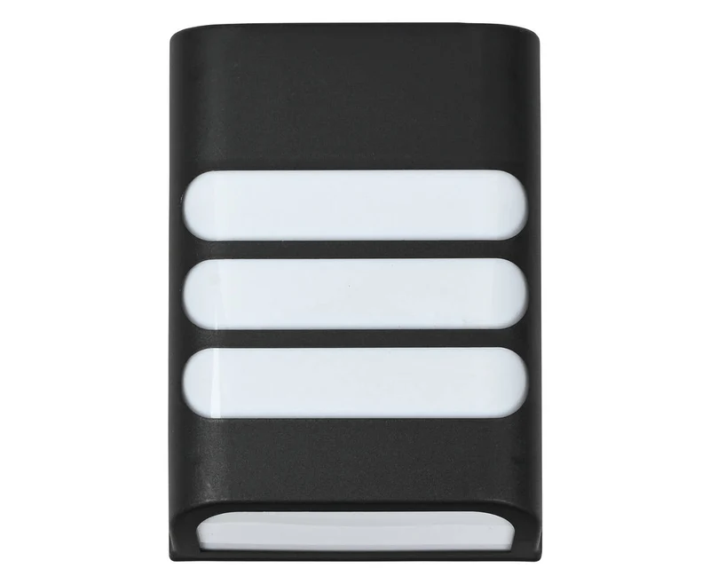 Solar-Wandleuchte 200 mAh, 6-8 Std. Licht, 11,3x4x15,8 cm, Garten/Terrasse