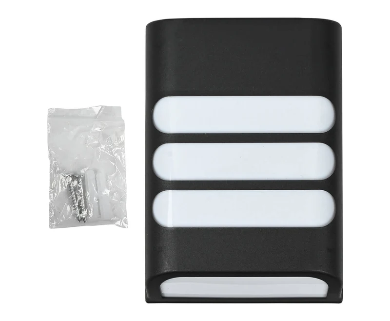 Solar-Wandleuchte 200 mAh, 6-8 Std. Licht, 11,3x4x15,8 cm, Garten/Terrasse