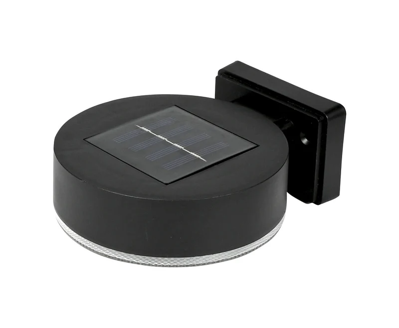 Runde Solar-Wandleuchte, 600 mAh, 6-8 Stunden Licht, wetterfest, Balkon.