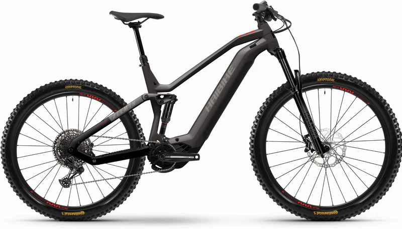 Haibike AllMtn 2 720 Wh E-Bike Fully 29"/27,5" pebble/black/red - matt