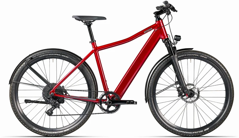 Coboc Iseo 360 Wh E-Bike Diamant rooftop red, gloss