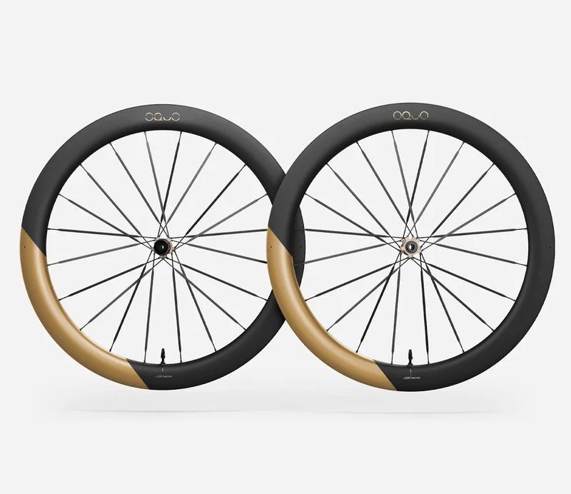 Oquo Satz Rennräder RA57LTD CS Sram XDR Metallic Golden Sand Matt