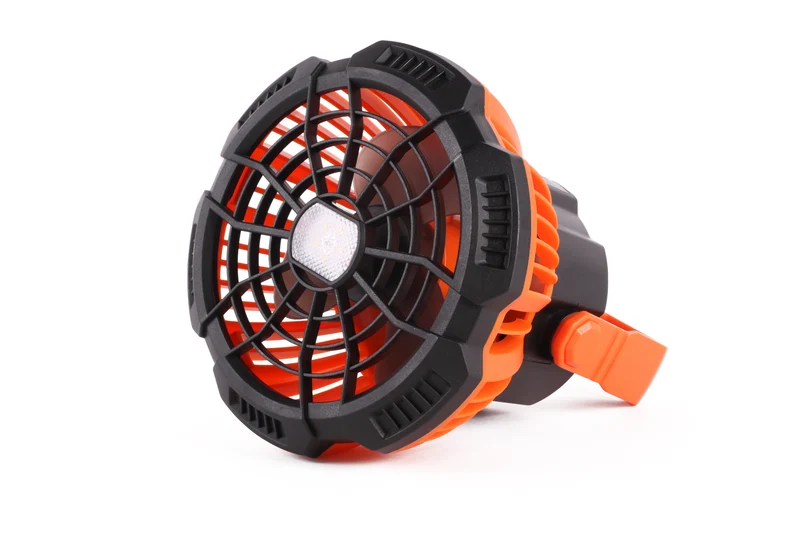Ventilator mit LED-Lampe 2-in-1 aufladbar
