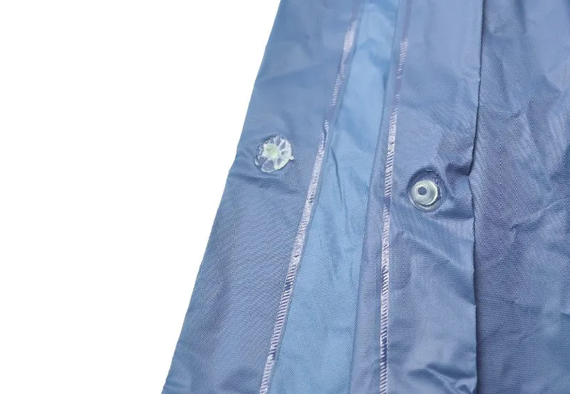 Poncho nachhaltig hellblau – Material PVC, leicht