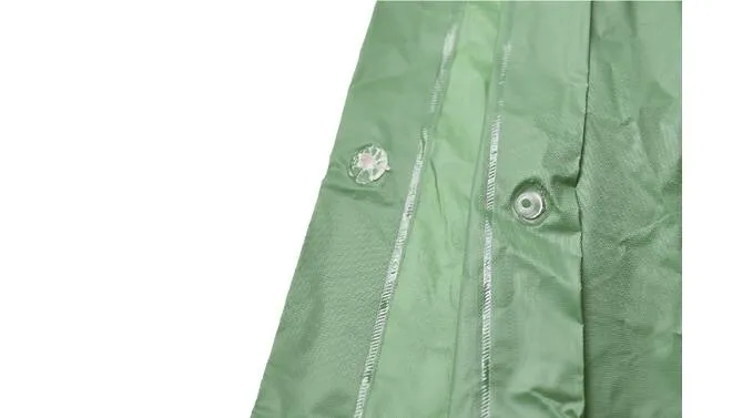 Wiederverwendbarer Poncho grün – Material PVC, leichtgewichtig