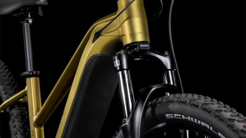 Cube Reaction Hybrid Performance 500 Wh E-Bike Hardtail Trapeze goldenlime´n´black