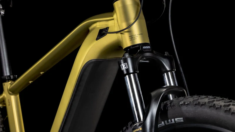 Cube Reaction Hybrid Performance 500 Wh E-Bike Hardtail Diamant goldenlime´n´black