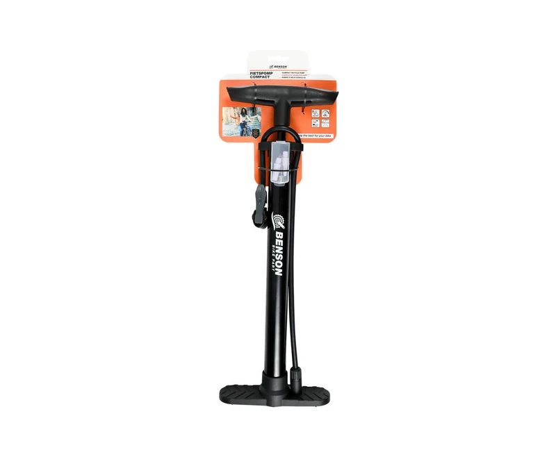 Kompakte Fahrradpumpe 45cm - Ideal für Reisen, 55cm langer Schlauch