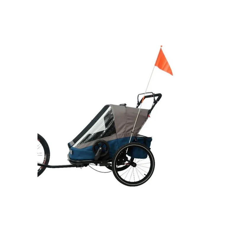 Remorque vélo enfant poussette 2 places 3-In-1 Ax.Bike