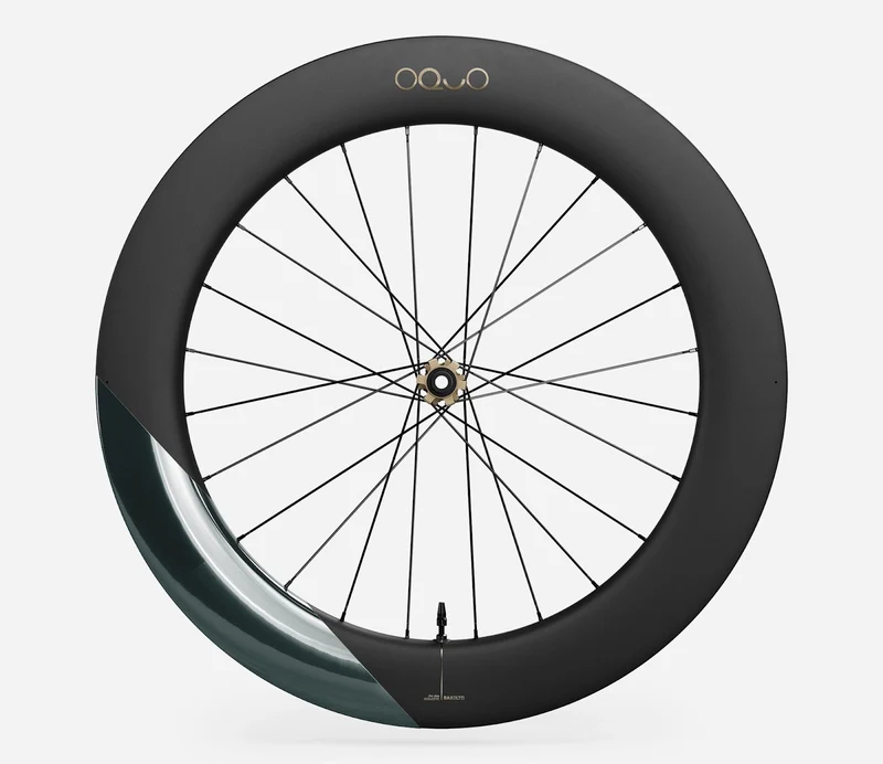 Oquo Vorderrad Rennrad RA80LTD Escape Green Gloss