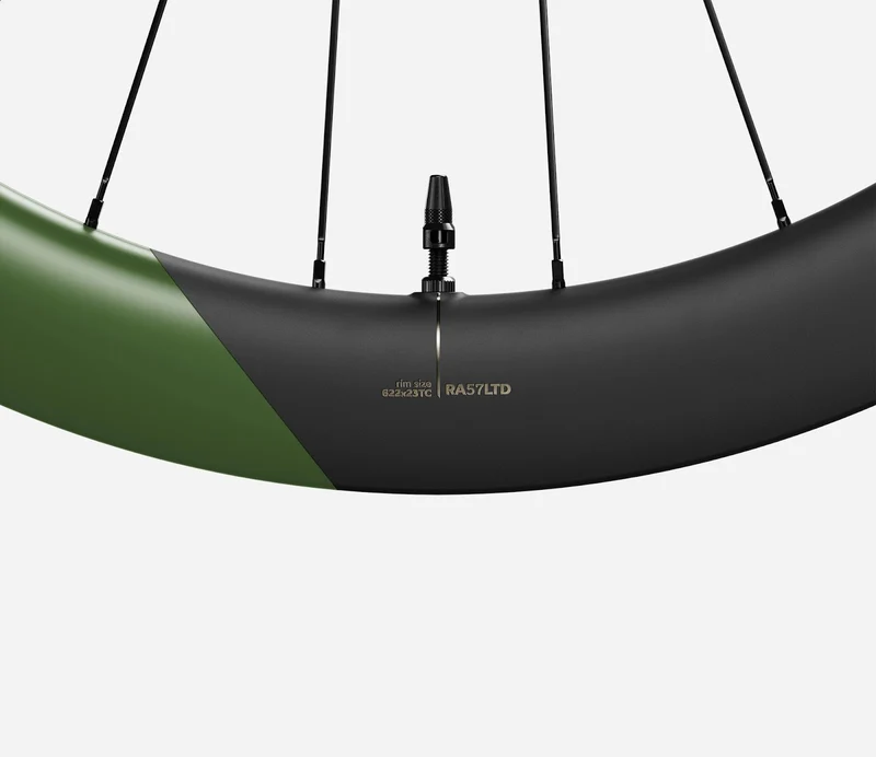 Oquo Hinterrad Rennrad RA57LTD Shimano HG Racing Green Matt