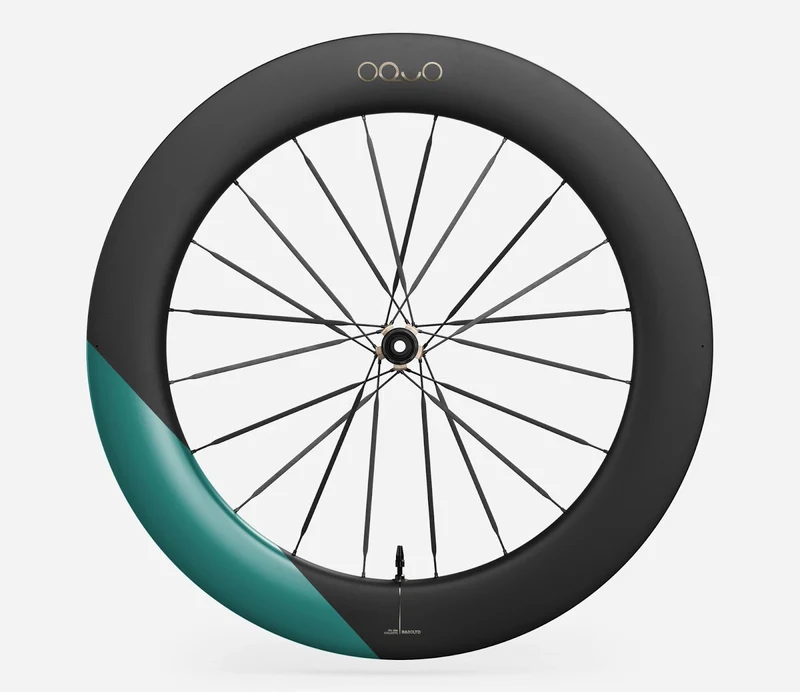 Oquo Hinterrad Rennrad RA80LTD CS Shimano HG Metallic Jade Matt