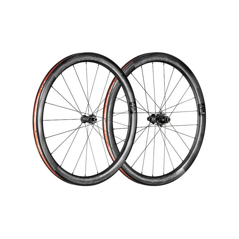 Laufradsatz Vision Metron 45 SL Scheibenbremse Center Lock Tubeless Ready Reifen Shimano 11v Carbon Schwarz