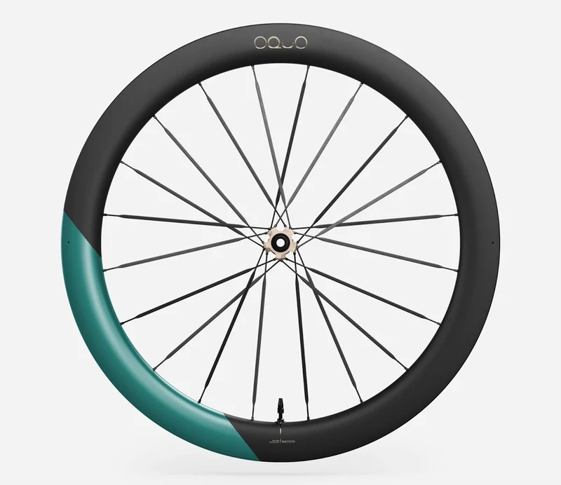 Oquo Vorderrad Rennrad RA57LTD CS Metallic Jade Matt
