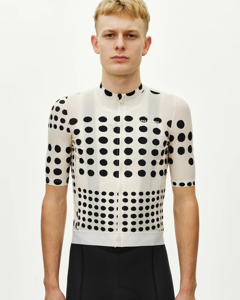Pas Normal Studios Essential Kurzarm Trikot Herren Punkt Off White