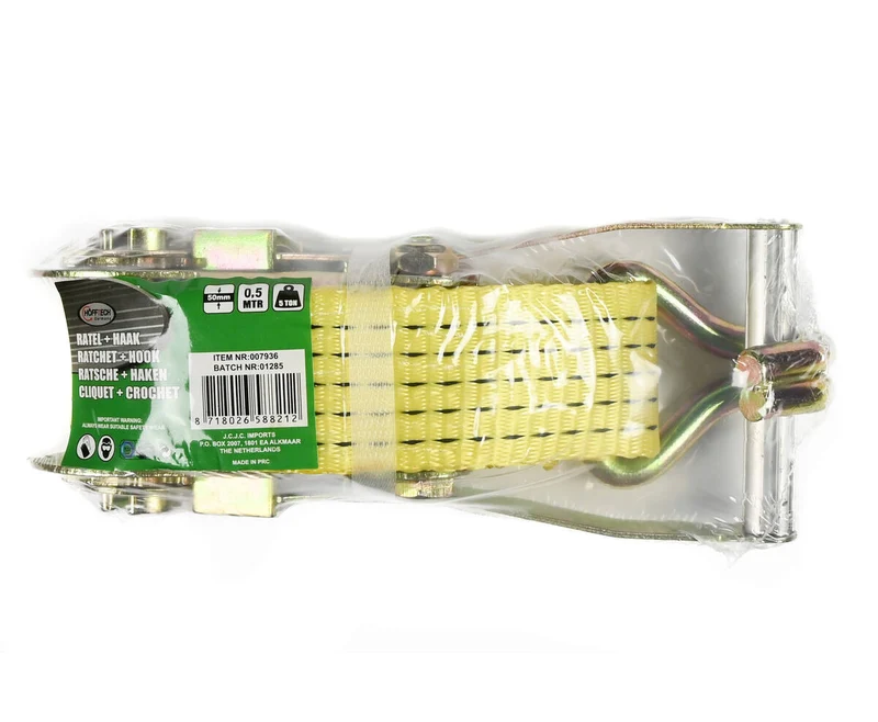 Ratschen-Spanngurt mit Haken 0,5m 5t, Polyester, Transport & Lagerung