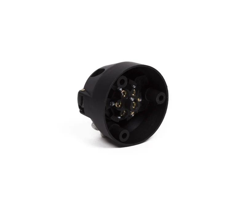 7-poliger Kunststoff-Stecker Ø 70 mm – für Anhängerverbindung