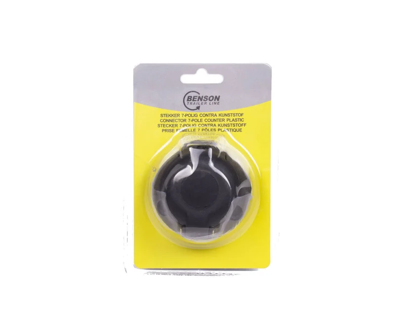 7-poliger Kunststoff-Stecker Ø 70 mm – für Anhängerverbindung
