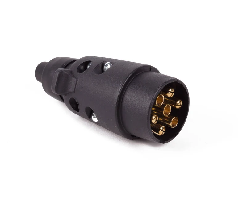 7-poliger Kunststoffstecker 12V - Ideal für Anhängerverbindungen