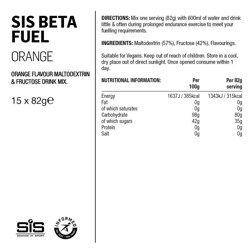 SIS Beta Fuel 80 Pulver 82g Orange