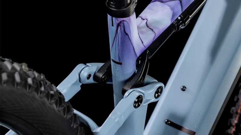 Cube Stereo Hybrid One44 HPC Race 800 Wh E-Bike Fully pigeonblue´n´art