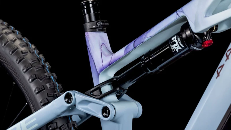 Cube Stereo Hybrid One44 HPC Race 800 Wh E-Bike Fully pigeonblue´n´art