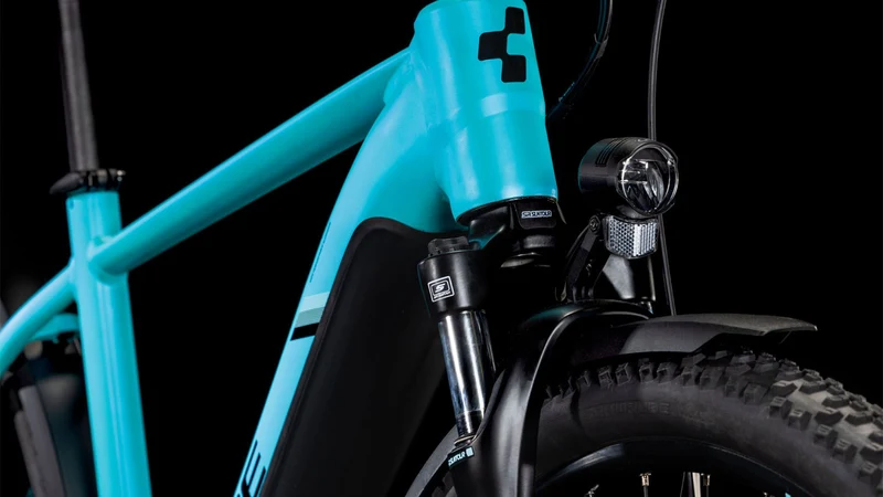 Cube Nuride Hybrid Performance 500 Wh Allroad E-Bike Diamant 28" swimmingpool´n´black