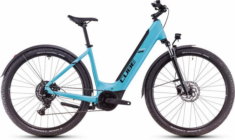 Cube Nuride Hybrid Performance 500 Wh Allroad E-Bike Easy Entry 28" swimmingpool´n´black